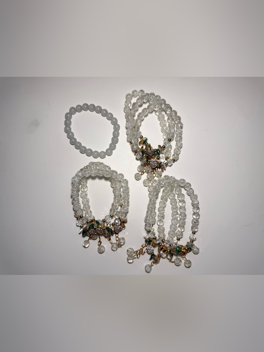 FIVE RANDOM Glass Stretch Bracelets - Picture 4 of 7